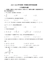 安徽省合肥市庐江县2023-2024学年八年级下学期期末数学试题