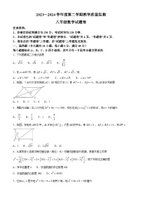 【八下HK数学】安徽省滁州市2023-2024学年八年级下学期期末数学试题