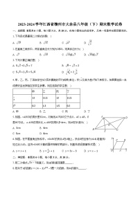 江西省赣州市大余县2023-2024学年八年级下学期期末考试数学试卷(含答案)