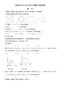 江西省丰城中学2023-2024学年八年级下学期6月期末考试数学试卷(答案不全）