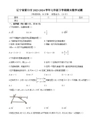 辽宁省营口市2023-2024学年七年级下学期期末考试数学试卷(含答案)