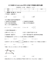辽宁省营口市2023-2024学年七年级下学期期末考试数学试卷(含答案)