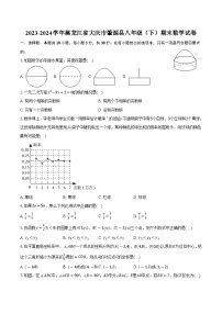 黑龙江省大庆市肇源县（五四学制）2023-2024学年八年级下学期7月期末考试数学试卷(含答案)