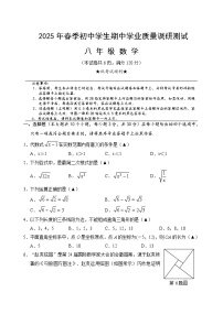 湖北省襄阳市老河口市2024-2025学年八年级下学期期中学业质量调研测试数学试卷(含答案)