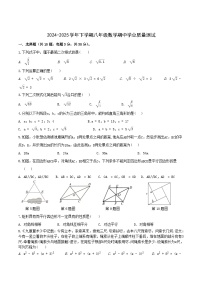 湖北省襄阳市宜城市五校2024-2025学年八年级下学期期中学业质量监测数学试卷(含答案）