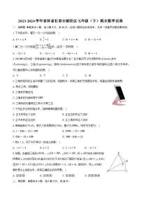吉林省长春市朝阳区2023-2024学年七年级下学期7月期末考试数学试卷