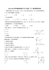 青海省西宁市2023-2024学年八年级下学期期末考试数学试卷(含答案)