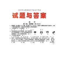2025年山西省初中学业水平考试数学试卷
