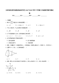 吉林省松原市前郭县南部学区2024-2025学年八年级下学期期中测试数学试卷(含解析)