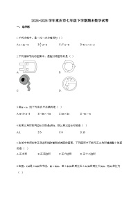 2024~2025学年重庆七年级下册期末数学试题