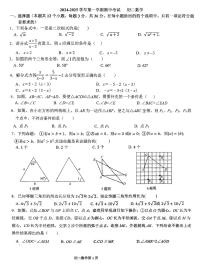 河北省石家庄市第四十中学2024-2025学年八年级上学期11月期中考试数学试题