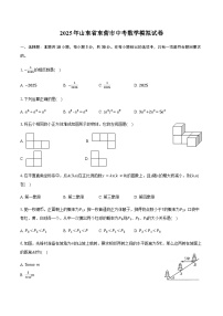 2025年山东省东营市中考数学模拟试卷(含答案)
