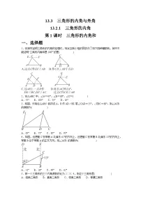 人教版（2024）八年级上册（2024）第十三章 三角形13.3 三角形的内角与外角13.3.1 三角形的内角第1课时综合训练题