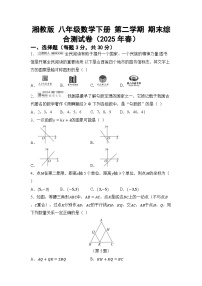 湘教版 八年级数学下册 第二学期 期末综合测试卷（2025年春）