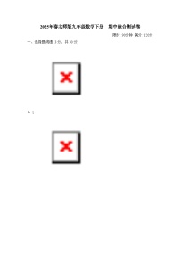 2025年春北师版九年级数学下册  期中综合测试卷