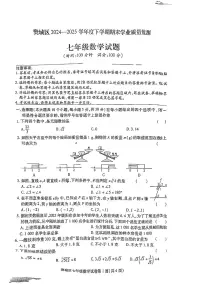 湖北省襄阳市樊城区2024-2025学年七年级下数学期末试卷