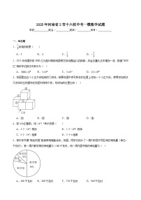 河南省2市十六校2025届九年级下学期中考一模数学试卷(含部分解析）