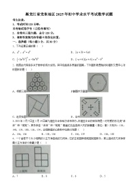 黑龙江省龙东地区2025年初中学业水平考试数学试题(含答案）