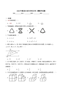 黑龙江省齐齐哈尔市2025届九年级下学期中考二模数学试卷(含解析)