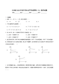 江西省2025届初中学业水平考试（七）数学试卷(含解析）