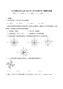 辽宁省鞍山市立山区2025届九年级下学期中考三模数学试卷(含解析)