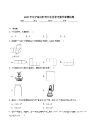 辽宁省沈阳市大东区2025届九年级下学期中考零模数学试卷(含解析)
