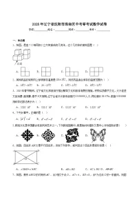 辽宁省沈阳市浑南区2025届九年级下学期中考零模数学试卷(含解析)