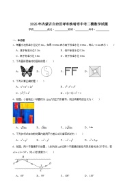 内蒙古呼和浩特市2025届九年级下学期中考二模数学试卷(含解析)