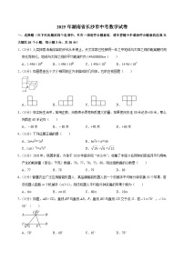 2025年湖南省长沙市中考数学试卷及答案