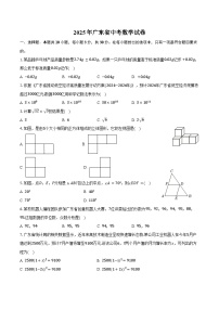 2025年广东省中考数学试卷（含答案）