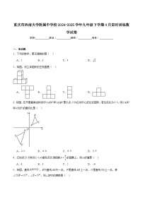 西南大学附属中学校2025届九年级下学期4月定时训练（一模）数学试卷(含解析)
