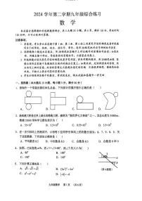 2025年广东省广州市海珠区数学中考一模试题(pdf版含答案)