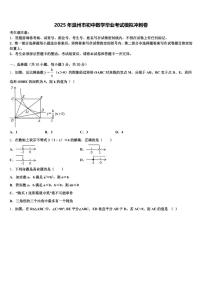 2025年温州市初中数学毕业考试模拟冲刺卷含解析
