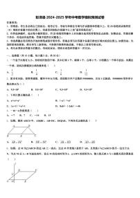彭泽县2024-2025学年中考数学模拟预测试卷含解析