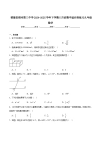 福建省福州第三中学2025届九年级下学期5月期中适应性练习数学试卷(含解析)