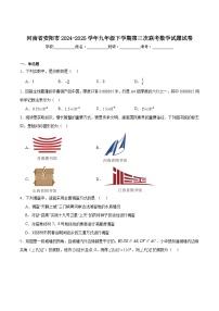 河南省安阳市2025届九年级下学期第三次联考数学试卷(含解析)