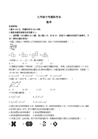 辽宁省阜新市彰武县2025届九年级下学期中考二模数学试卷(含答案)