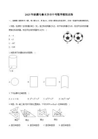 2025年新疆乌鲁木齐市中考数学模拟试卷（含答案）