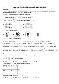 2024-2025学年嘉兴市海盐县中考数学考试模拟冲刺卷含解析