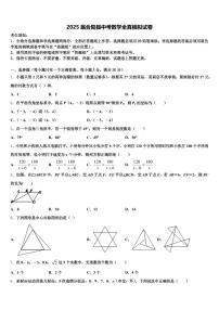 2025届合阳县中考数学全真模拟试卷含解析