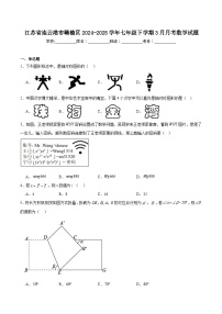江苏省连云港市赣榆区2024-2025学年七年级下学期3月月考数学试卷(含解析)