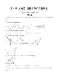 第一章 三角形 巩固新课单元测试卷(苏科版)-2025年暑假八年级数学精品讲义（含答案）