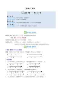 专题03 数轴(3知识点+7大题型+思维导图+过关测)-2025年暑假七年级数学（人教版2024）精品讲义（含答案）