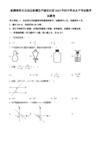 2025年新疆维吾尔族自治区中考数学试题（原卷版+解析版）