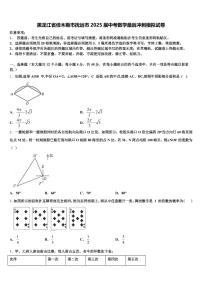 黑龙江省佳木斯市抚远市2025届中考数学最后冲刺模拟试卷含解析