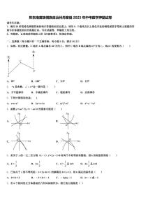 黔东南苗族侗族自治州丹寨县2025年中考数学押题试卷含解析