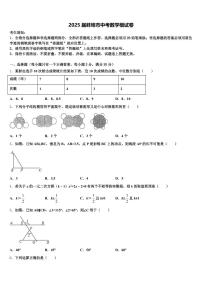 2025届蚌埠市中考数学模试卷含解析