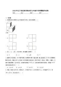 辽宁省沈阳市铁西区2025届九年级下学期中考零模考试数学试卷(含解析)