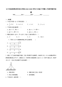 辽宁省沈阳市铁西区部分学校2024-2025学年八年级下学期3月联考数学试卷(含解析)