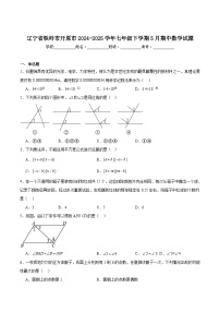 辽宁省铁岭市开原市2024-2025学年七年级下学期5月期中考试数学试卷(含解析)